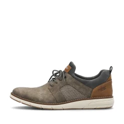 Rieker Business Shoes-Men'S Slippers Brown Gray