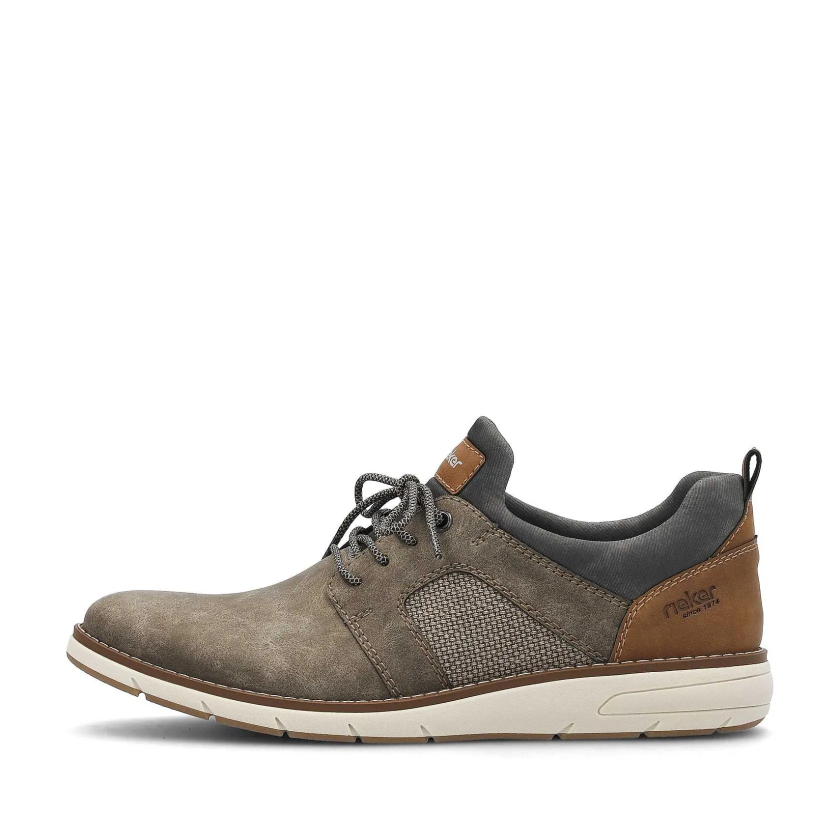 Rieker Business Shoes-Men'S Slippers Brown Gray