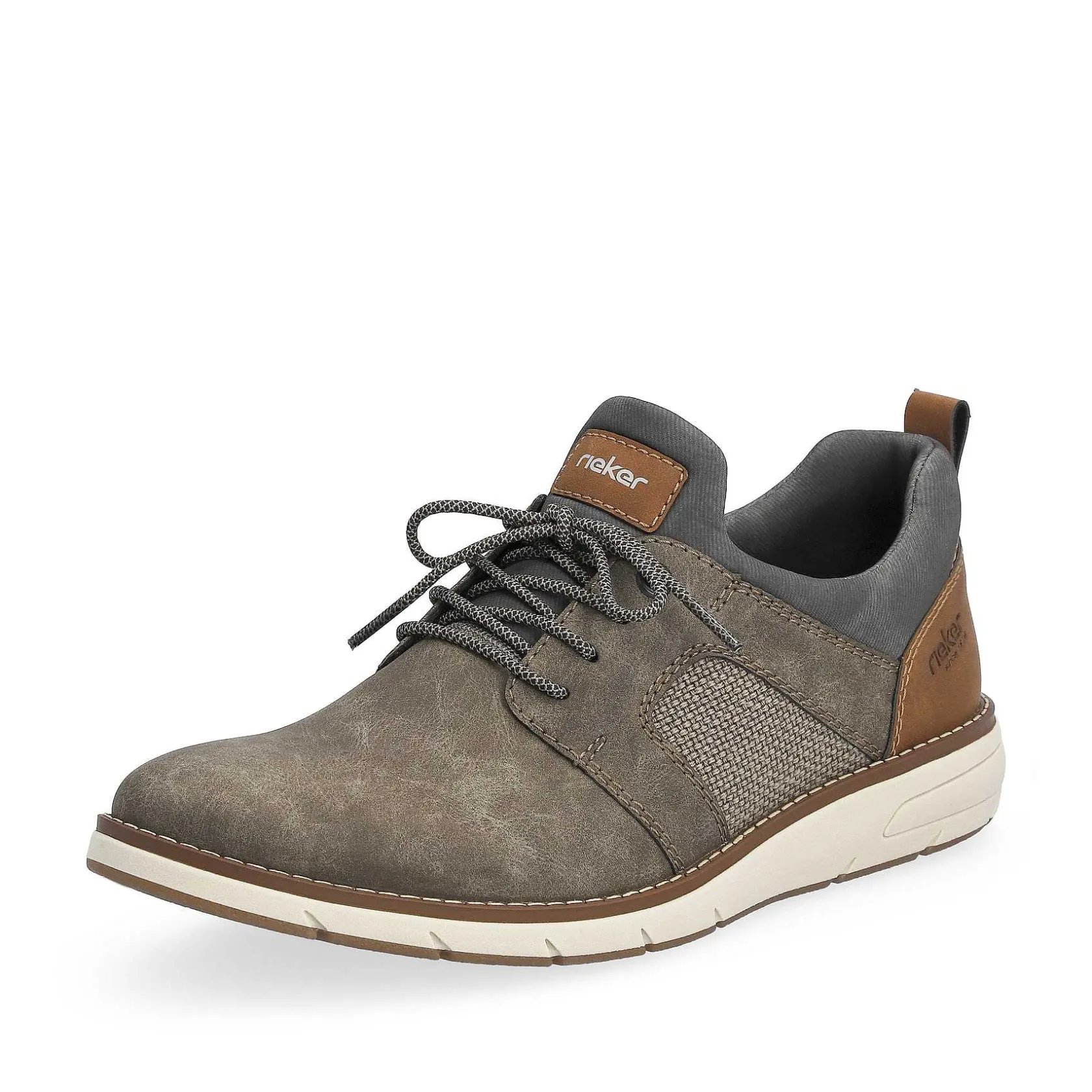 Rieker Business Shoes-Men'S Slippers Brown Gray
