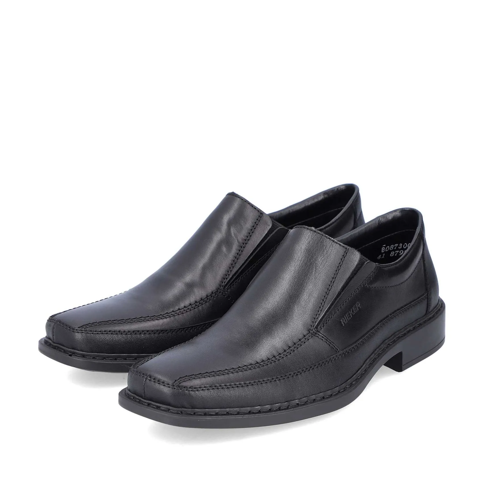 Rieker Business Shoes-Men'S Slippers Glossy Black
