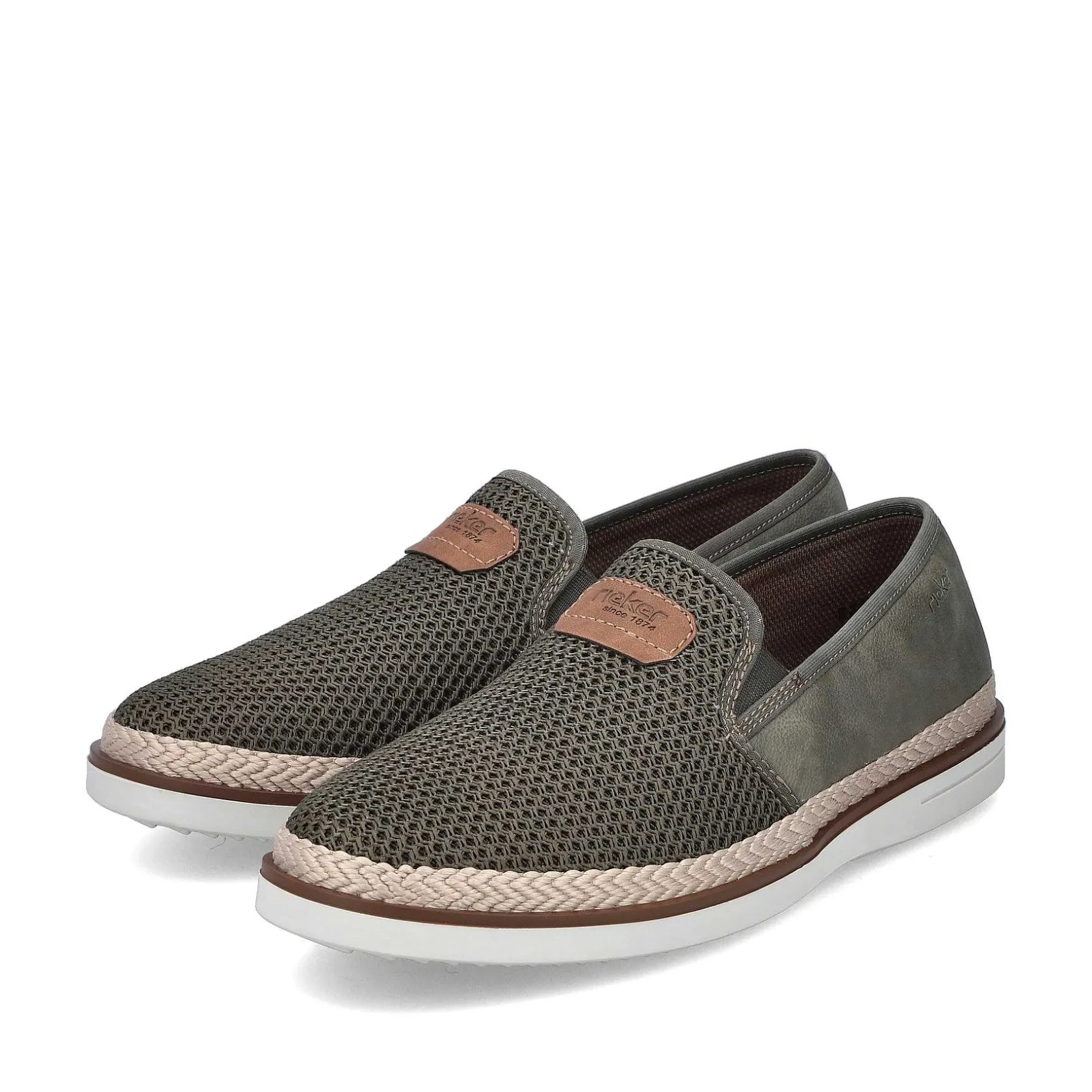 Rieker Low Shoes & Slippers-Men'S Slippers Khaki-Green