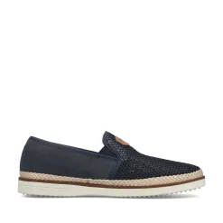 Rieker Summer Shoes-Men'S Slippers Navy Blue
