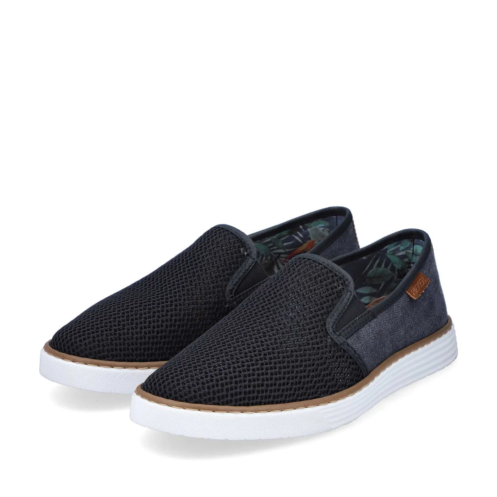 Rieker Summer Shoes-Men'S Slippers Navy Blue