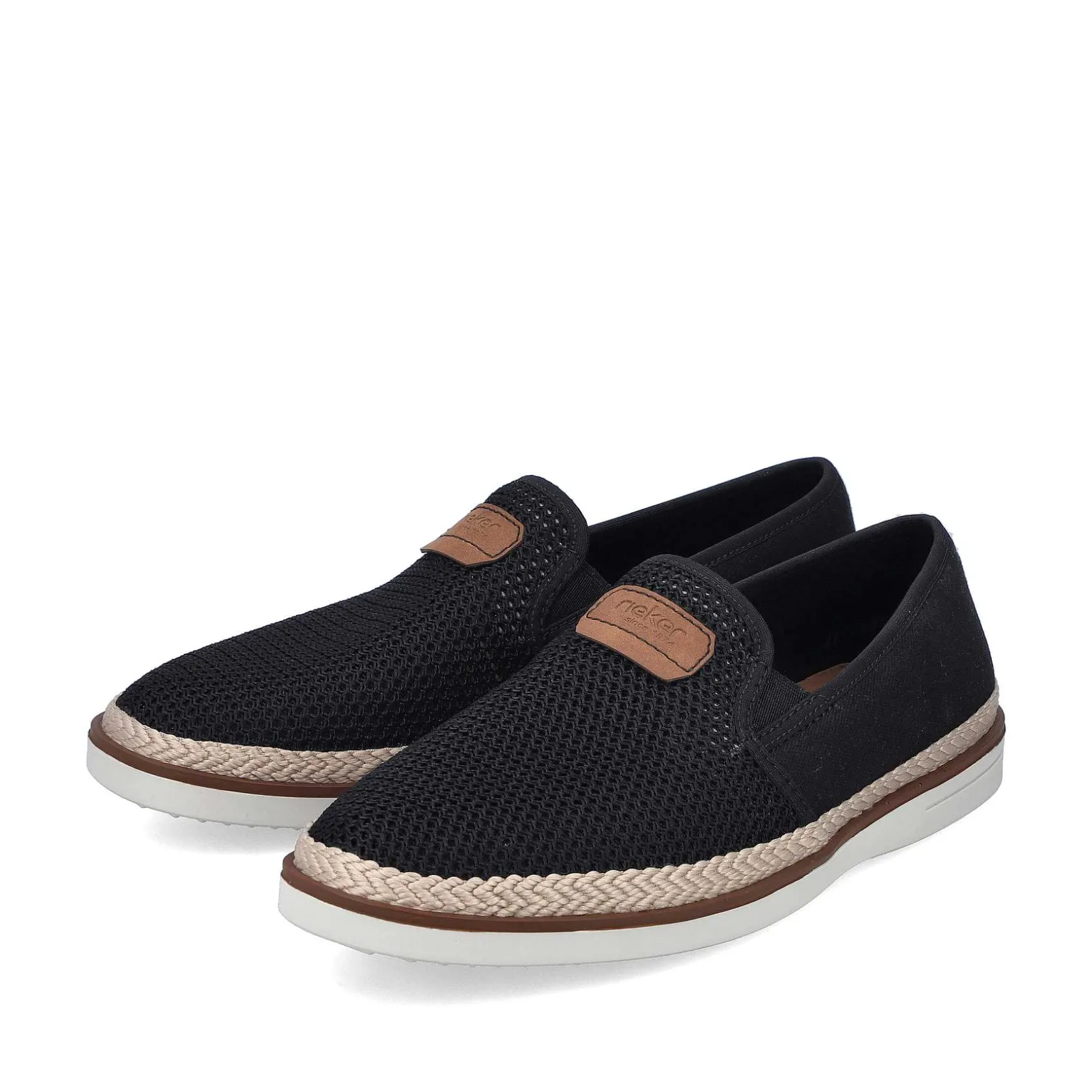 Rieker Summer Shoes-Men'S Slippers Night Black
