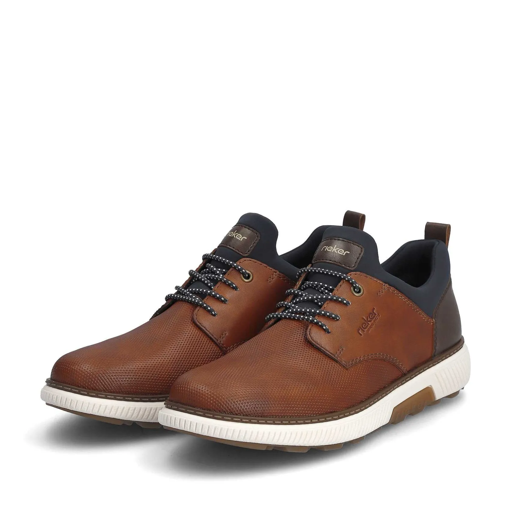 Rieker Low Shoes & Slippers-Men'S Slippers Nut Brown-Navy Blue