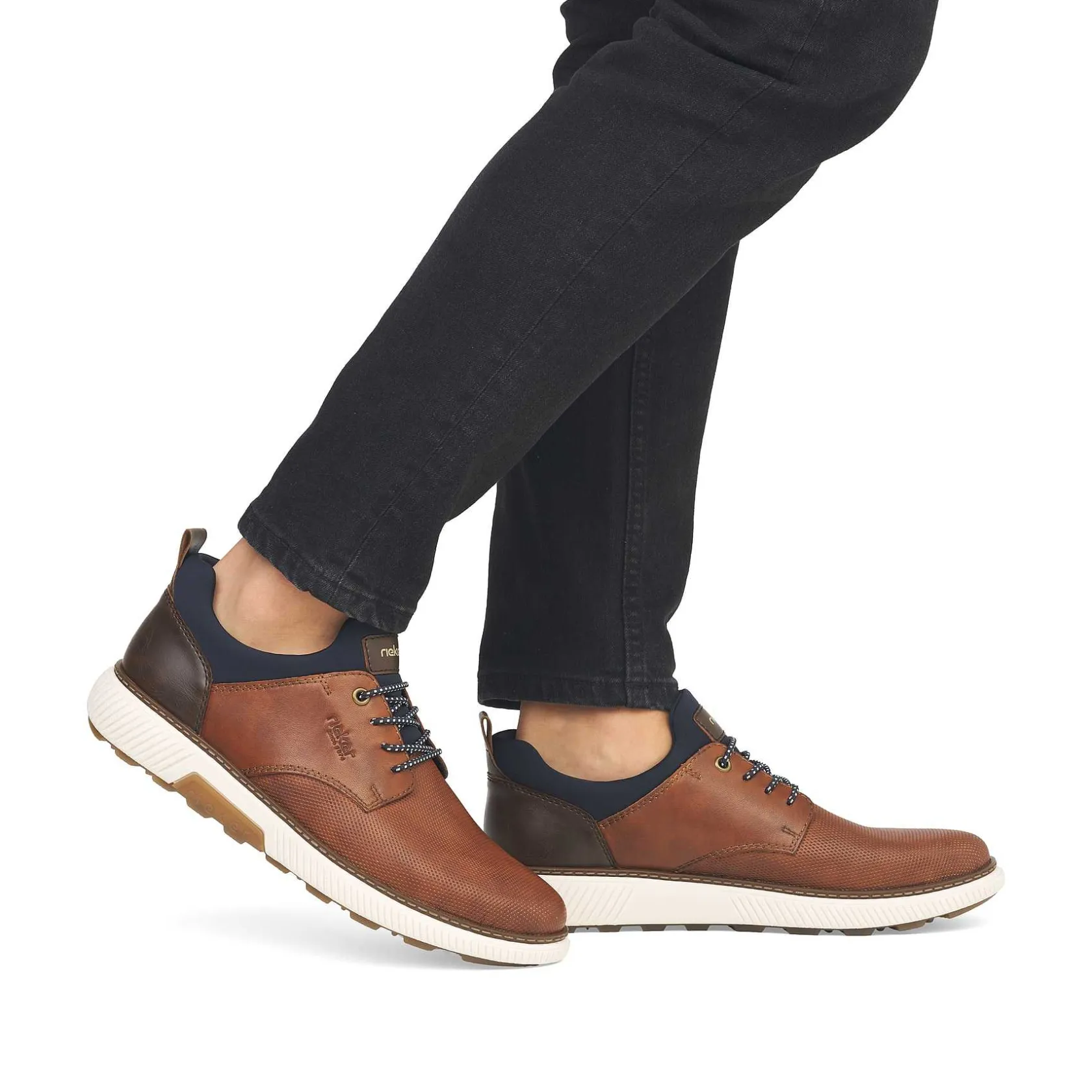 Rieker Low Shoes & Slippers-Men'S Slippers Nut Brown-Navy Blue
