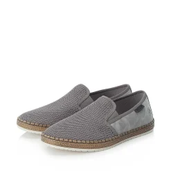 Rieker Summer Shoes-Men'S Slippers Steel Gray