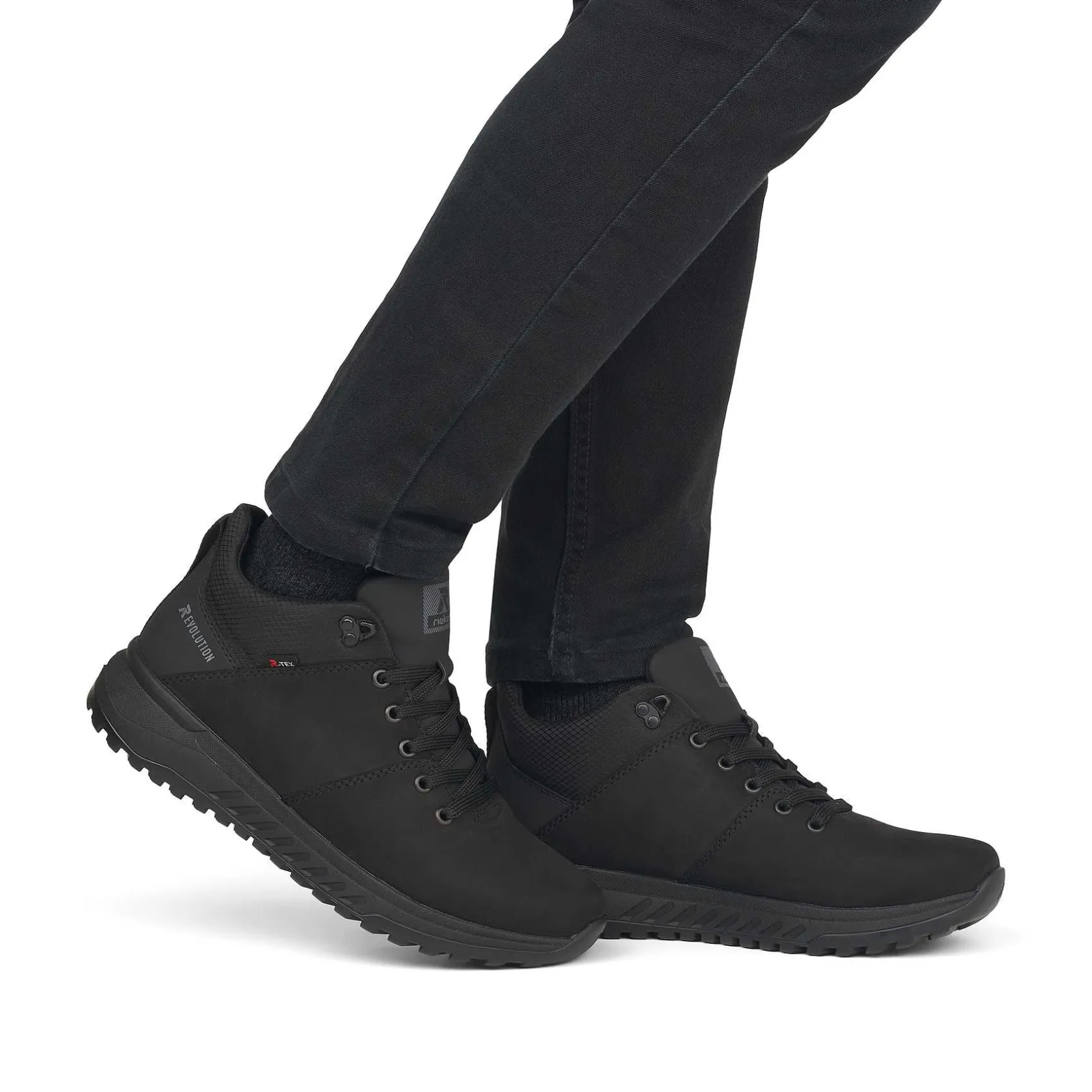 Rieker Sneakers-Men'S Sneaker High Deep Black