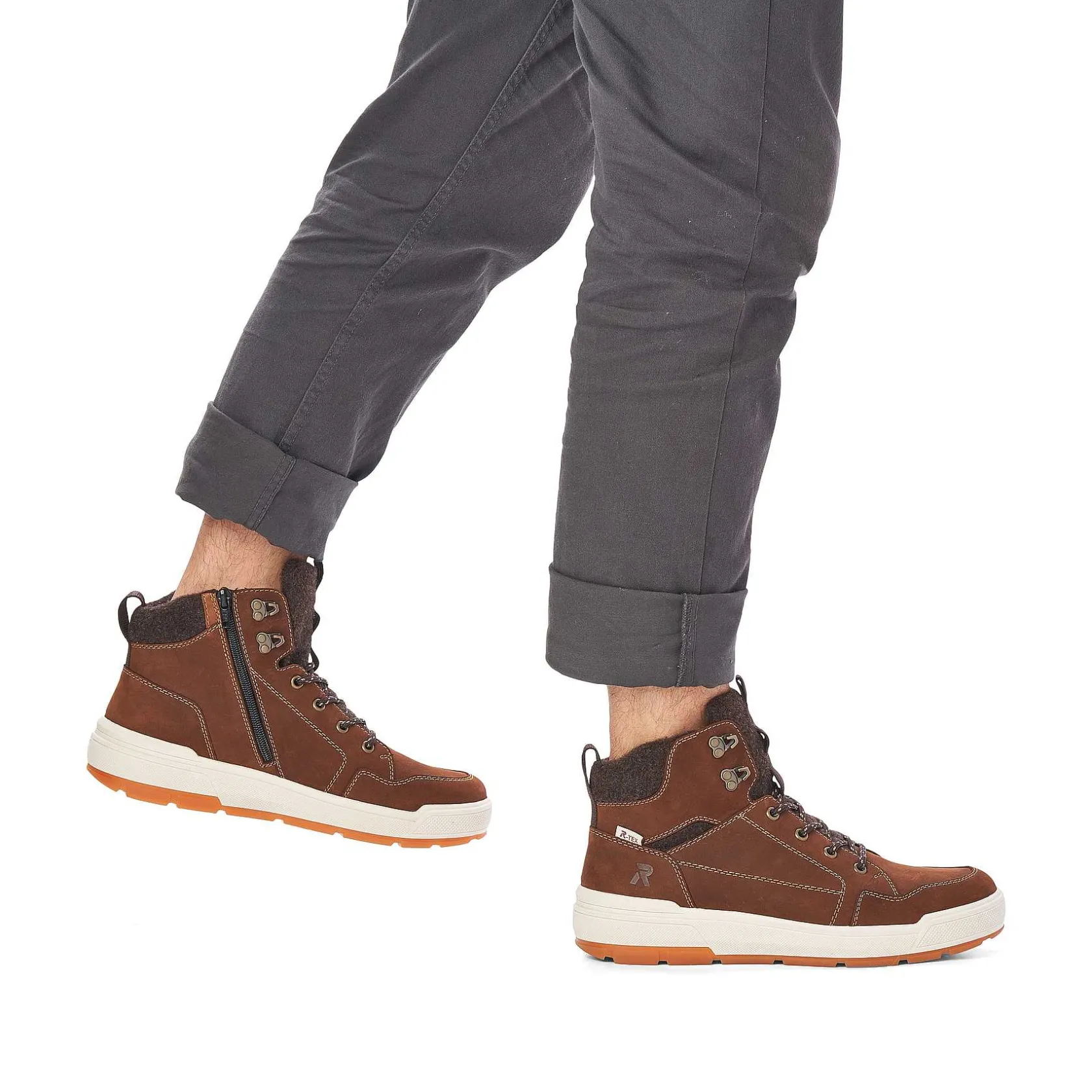 Rieker Sneakers-Men'S Sneaker High Nut Brown