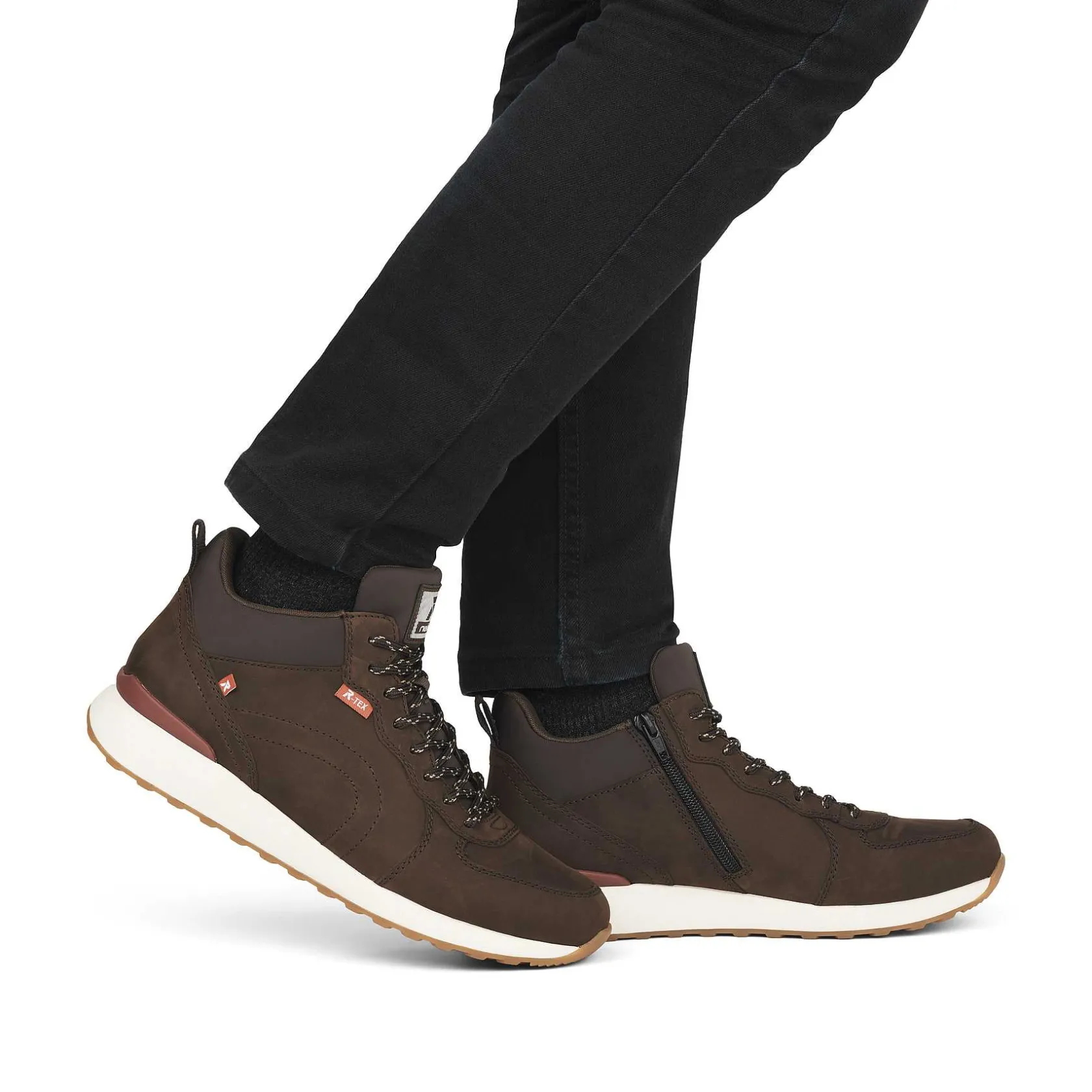 Rieker Sneakers-Men'S Sneaker High Wood Brown