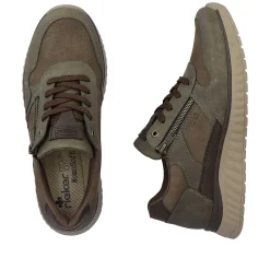 Rieker Sneakers-Men'S Sneaker Low Army Green-Olive Brown