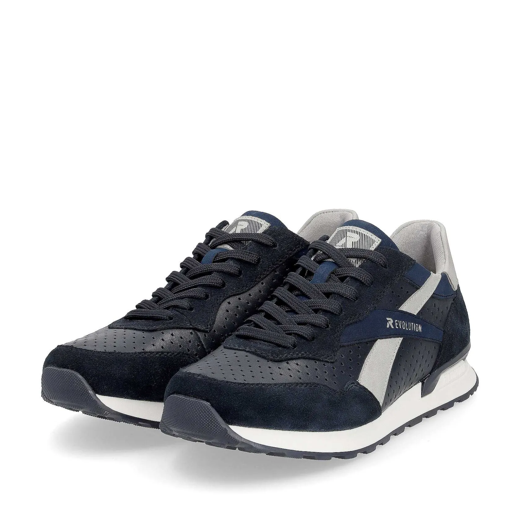Rieker Sneakers-Men'S Sneaker Low Dark-Blue Dusty-Grey