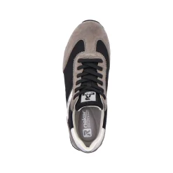 Rieker Sneakers-Men'S Sneaker Low Deep-Black Stone-Grey