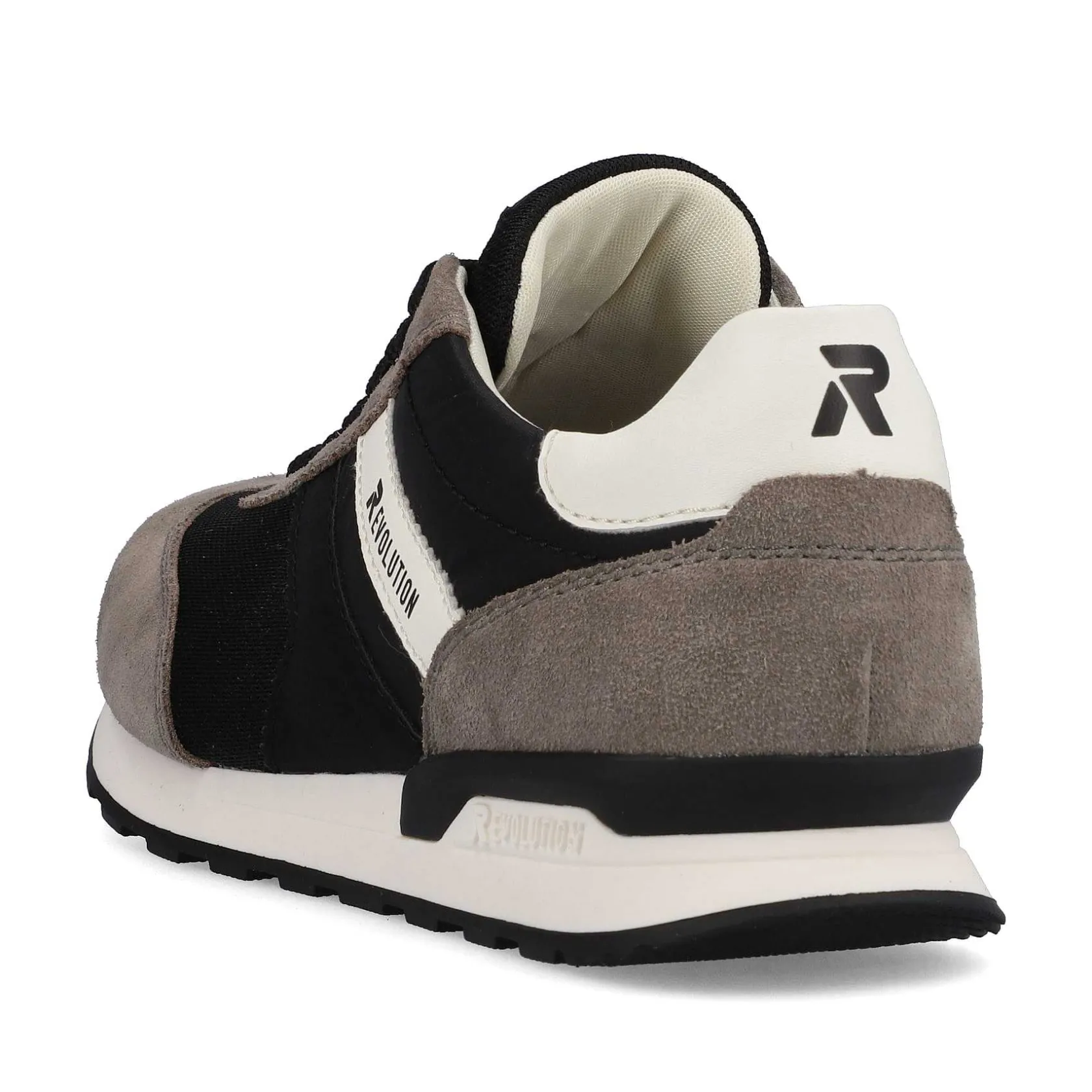 Rieker Sneakers-Men'S Sneaker Low Deep-Black Stone-Grey