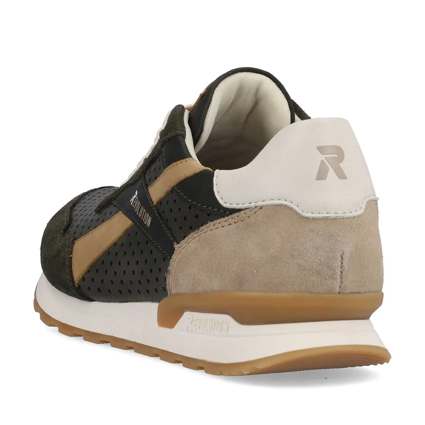 Rieker Sneakers-Men'S Sneaker Low Forest-Green Clay-Beige