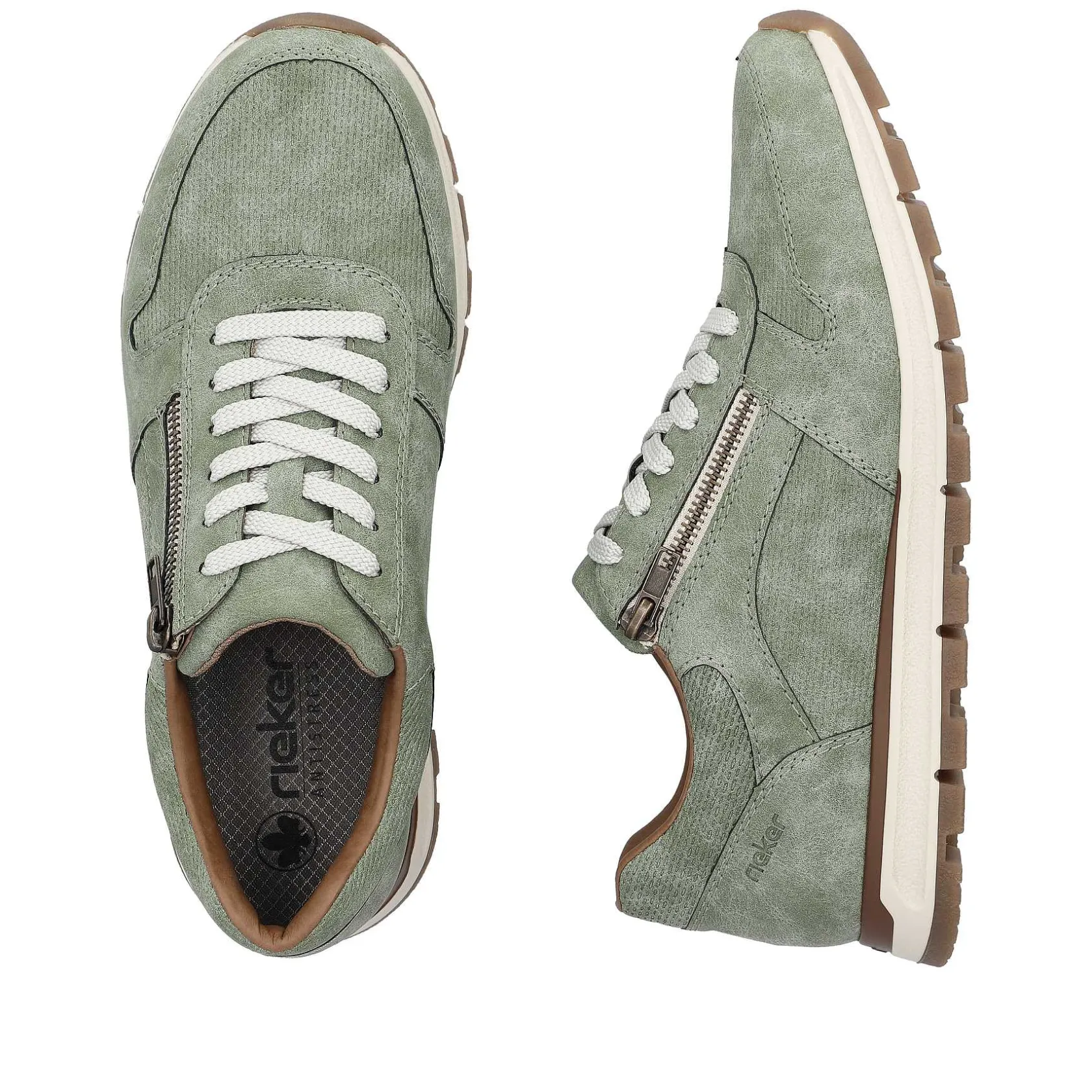 Rieker Sneakers-Men'S Sneaker Low Green Grey
