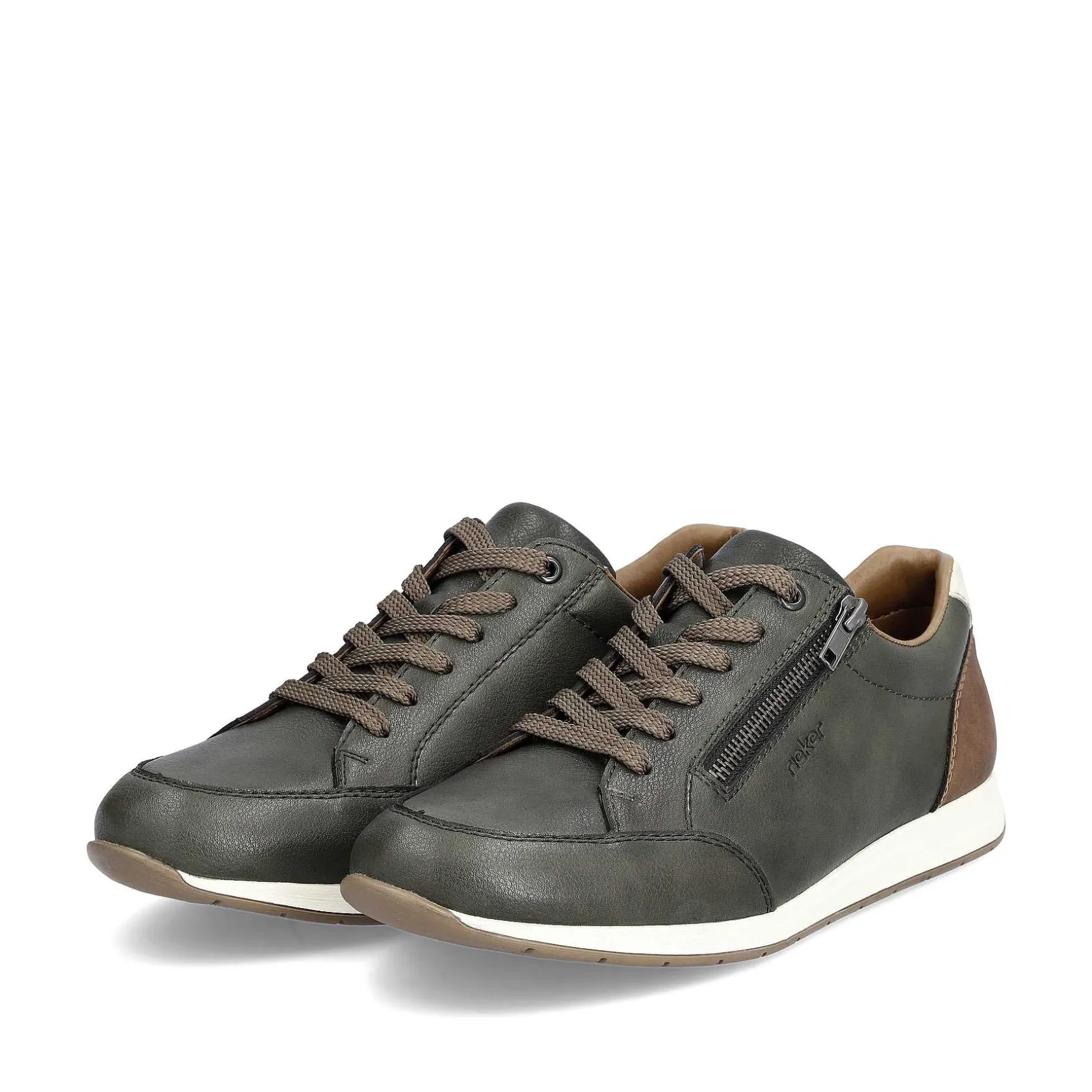 Rieker Sneakers-Men'S Sneaker Low Green Grey