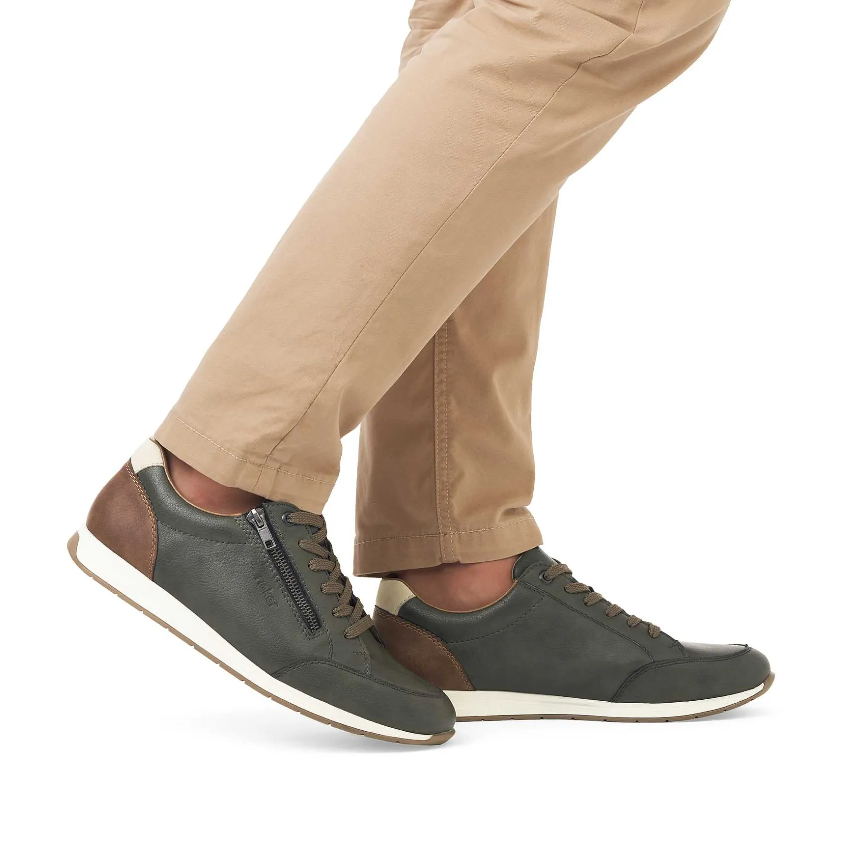 Rieker Sneakers-Men'S Sneaker Low Green Grey