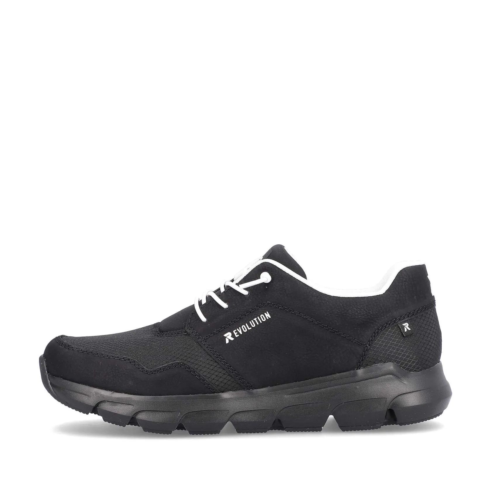 Rieker Sporty Styles-Men'S Sneaker Low Midnight Black
