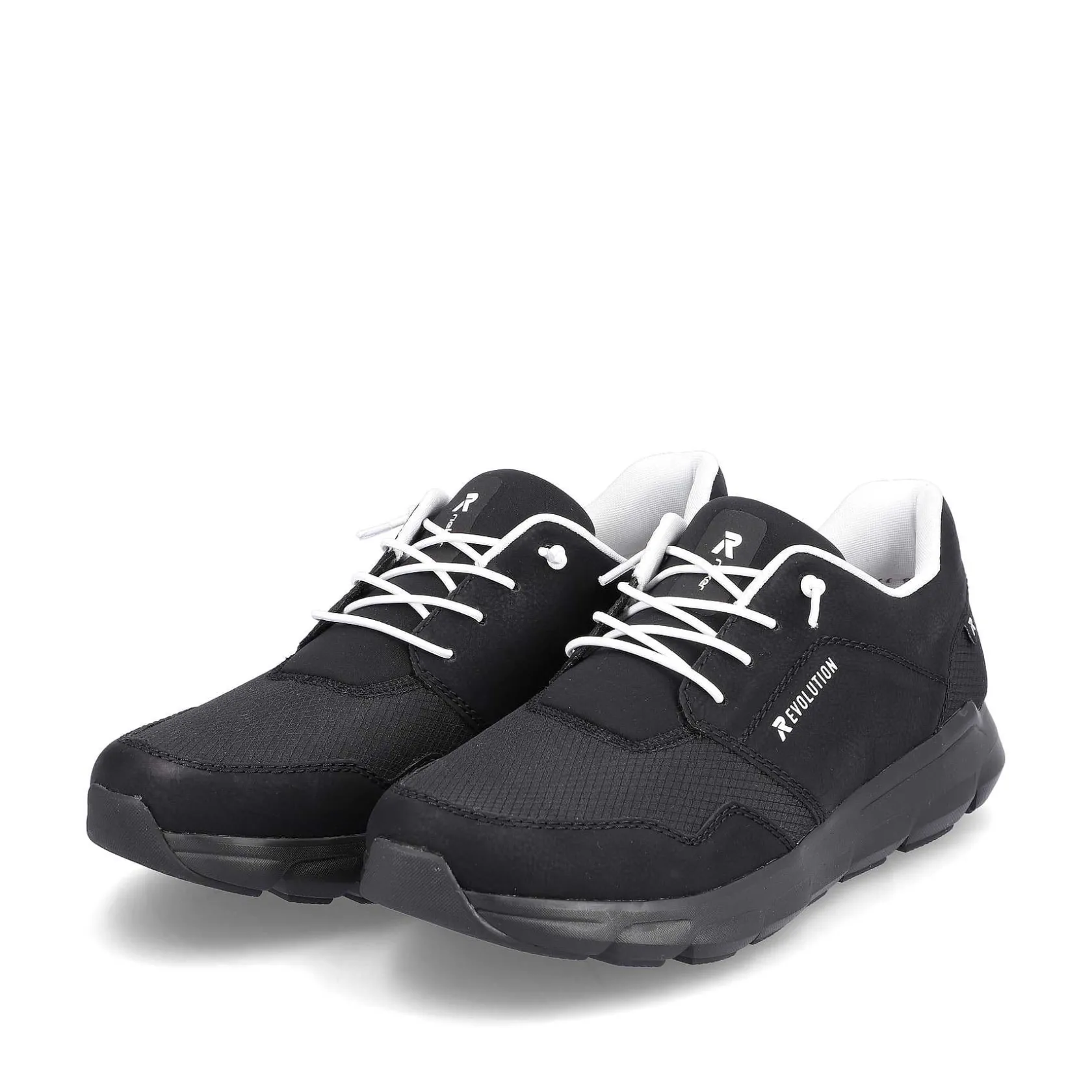 Rieker Sporty Styles-Men'S Sneaker Low Midnight Black
