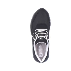 Rieker Sporty Styles-Men'S Sneaker Low Midnight Black