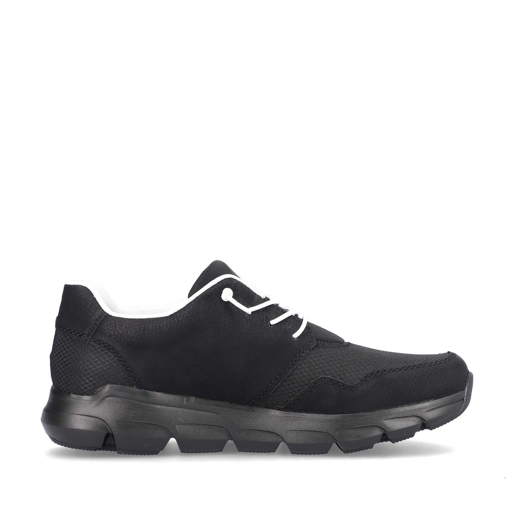 Rieker Sporty Styles-Men'S Sneaker Low Midnight Black