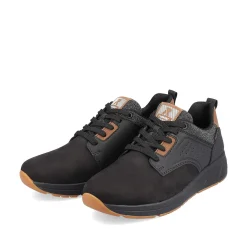 Rieker Sneakers-Men'S Sneaker Low Night-Black Wood-Brown