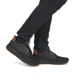 Rieker Sneakers-Men'S Sneaker Low Night-Black Wood-Brown