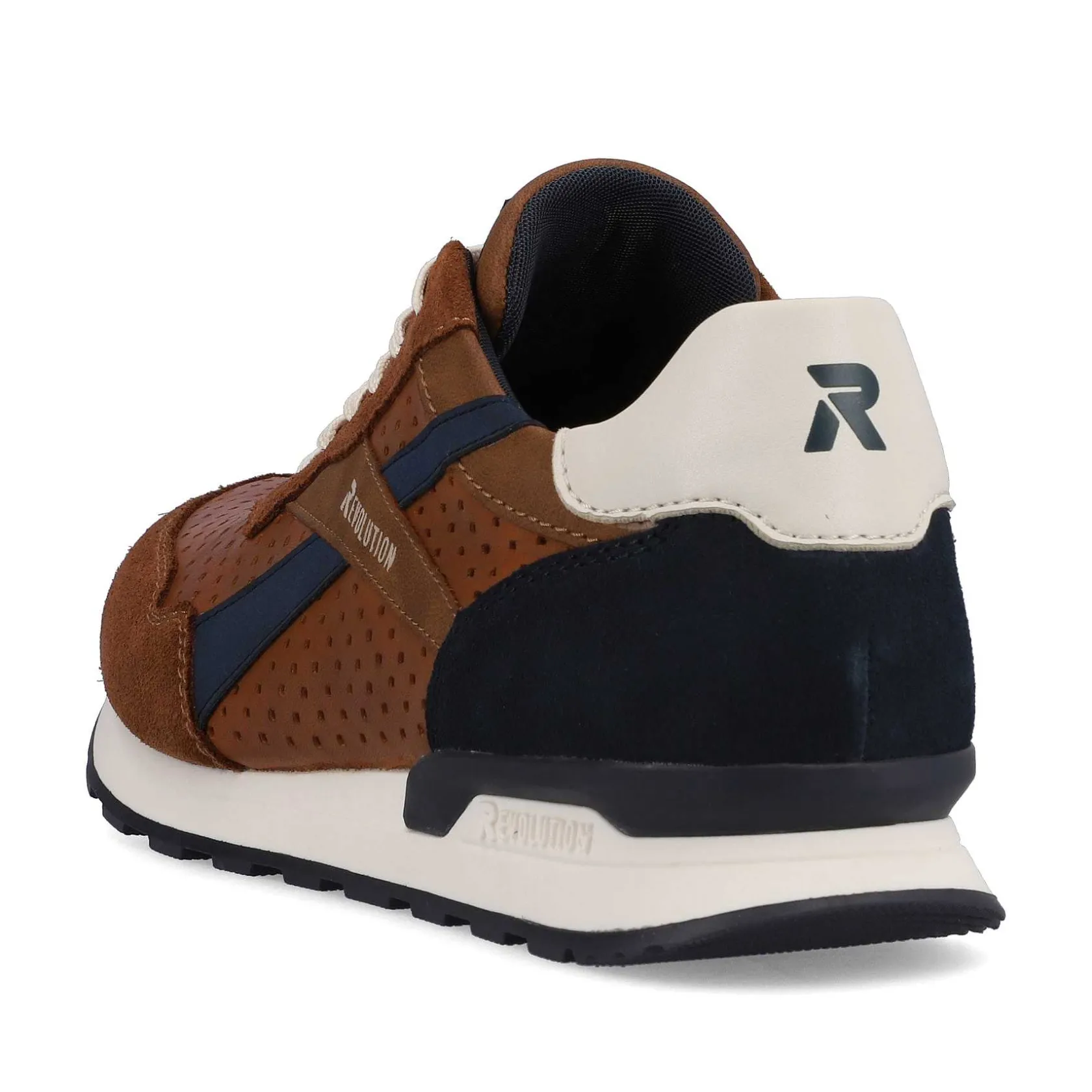 Rieker Sneakers-Men'S Sneaker Low Nut-Brown Ocean-Blue