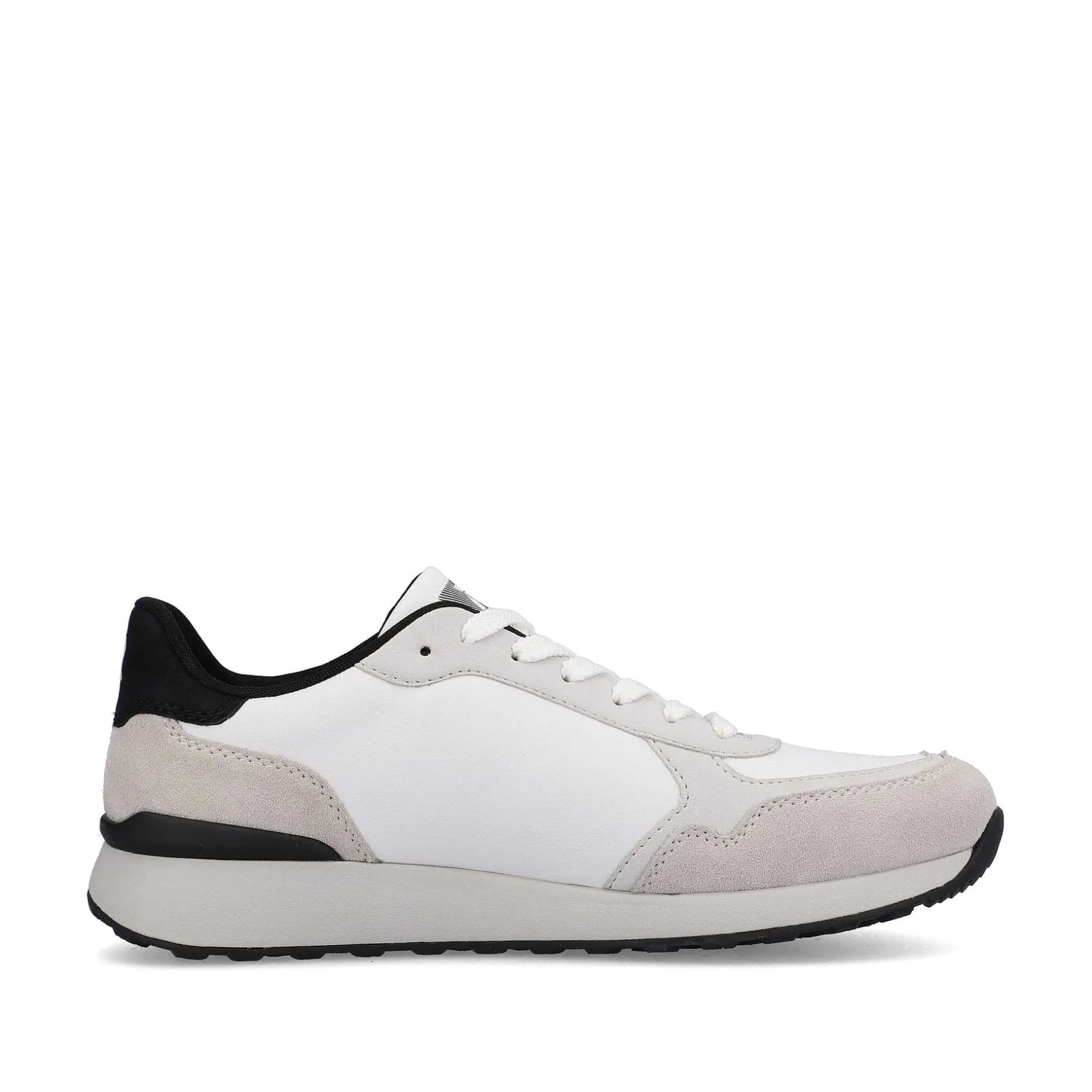 Rieker Sporty Styles-Men'S Sneaker Low Pearl-White Grey