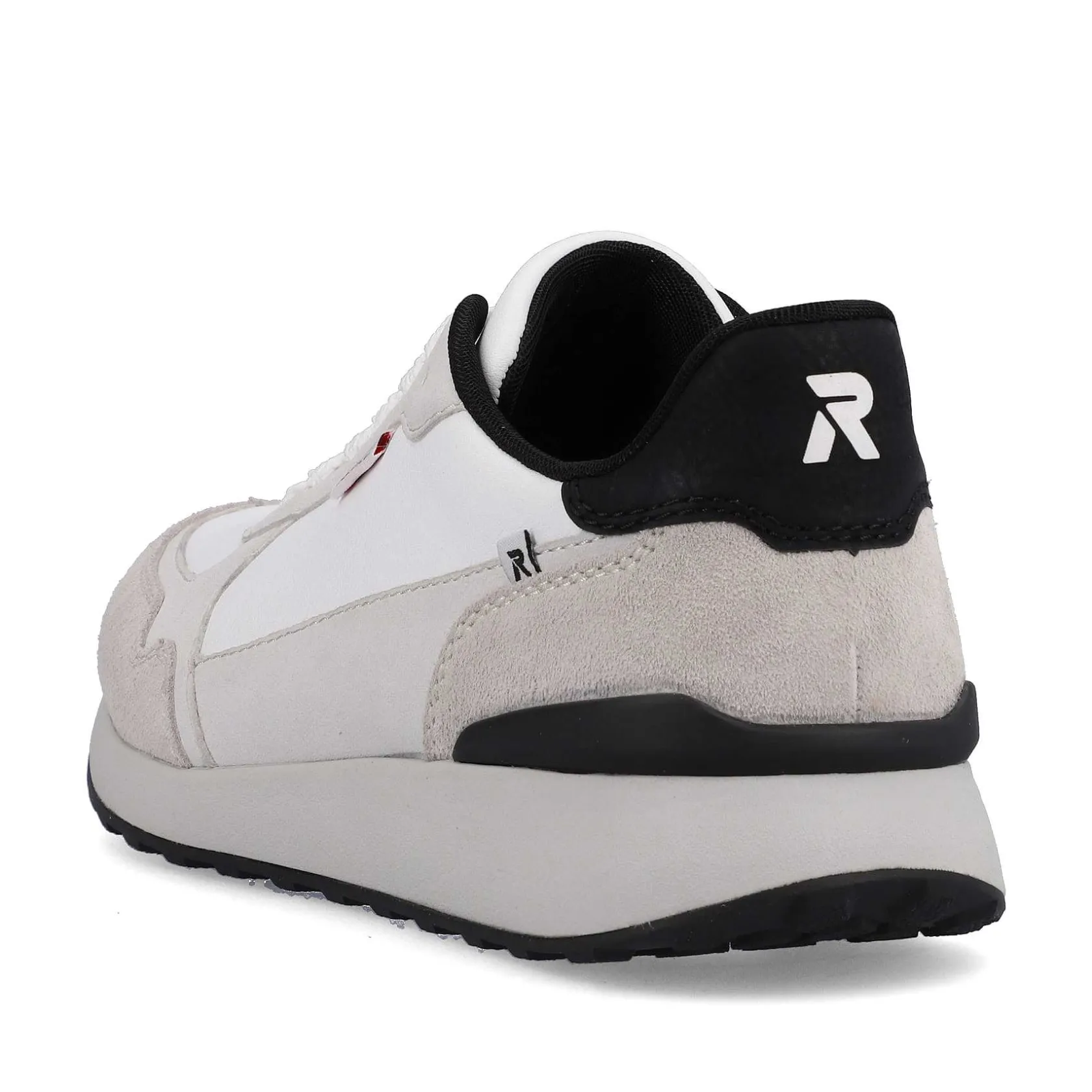 Rieker Sporty Styles-Men'S Sneaker Low Pearl-White Grey