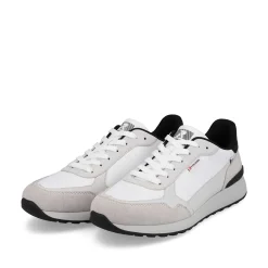 Rieker Sporty Styles-Men'S Sneaker Low Pearl-White Grey