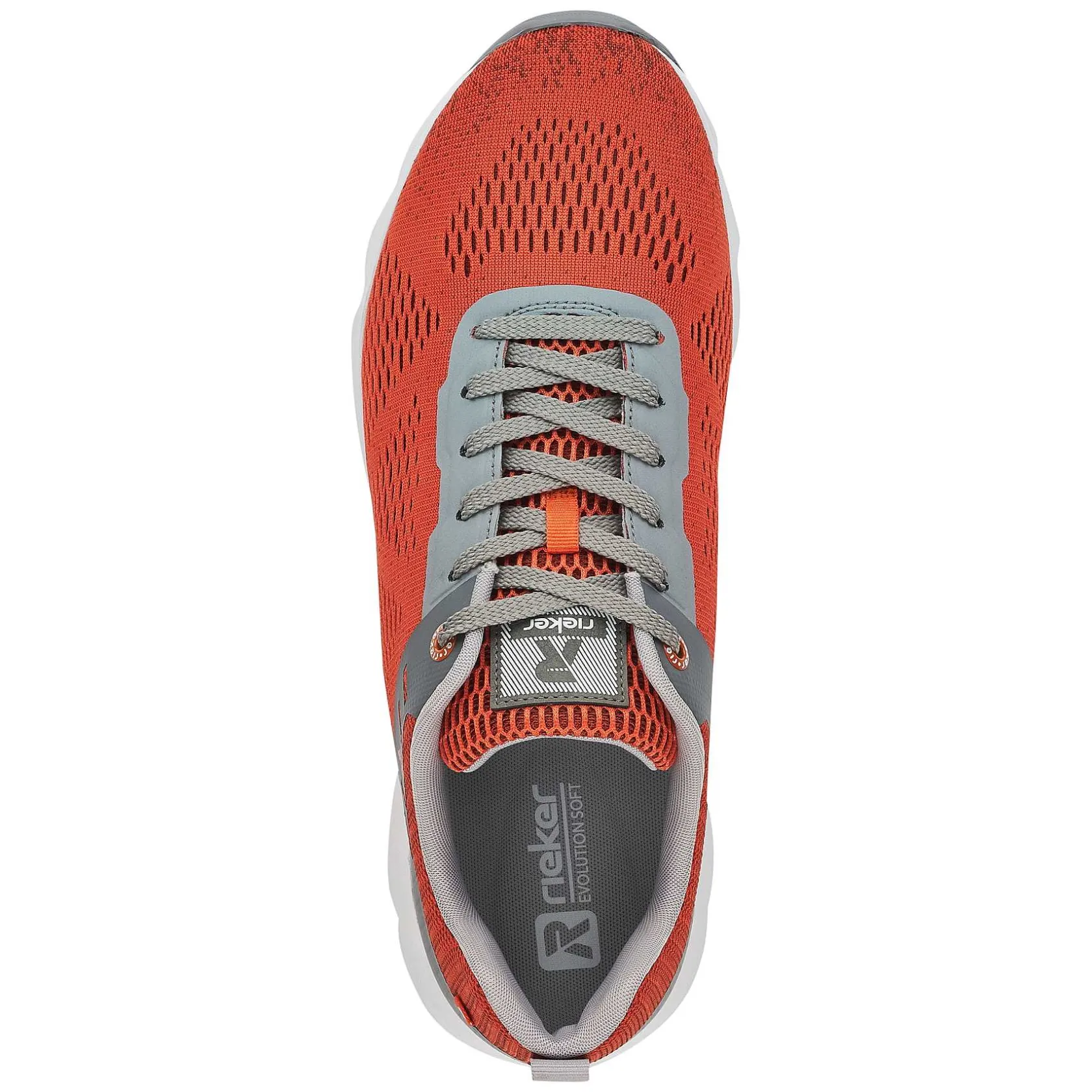 Rieker Sneakers-Men'S Sneaker Low Rust-Orange Grey