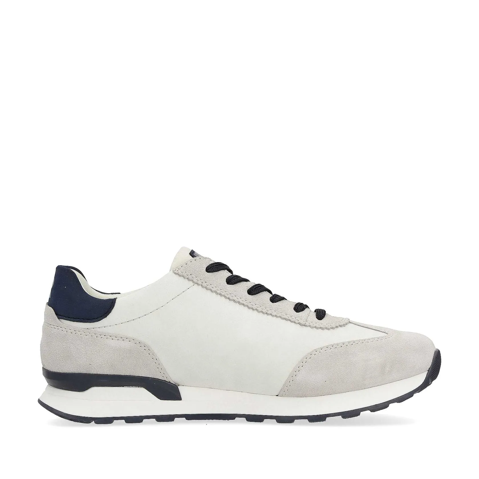 Rieker Sneakers-Men'S Sneaker Low Stone-Grey Creamy-White