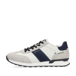 Rieker Sneakers-Men'S Sneaker Low Stone-Grey Creamy-White