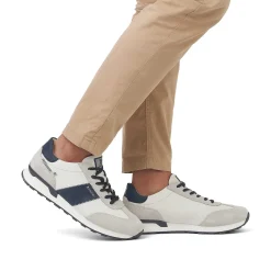 Rieker Sneakers-Men'S Sneaker Low Stone-Grey Creamy-White