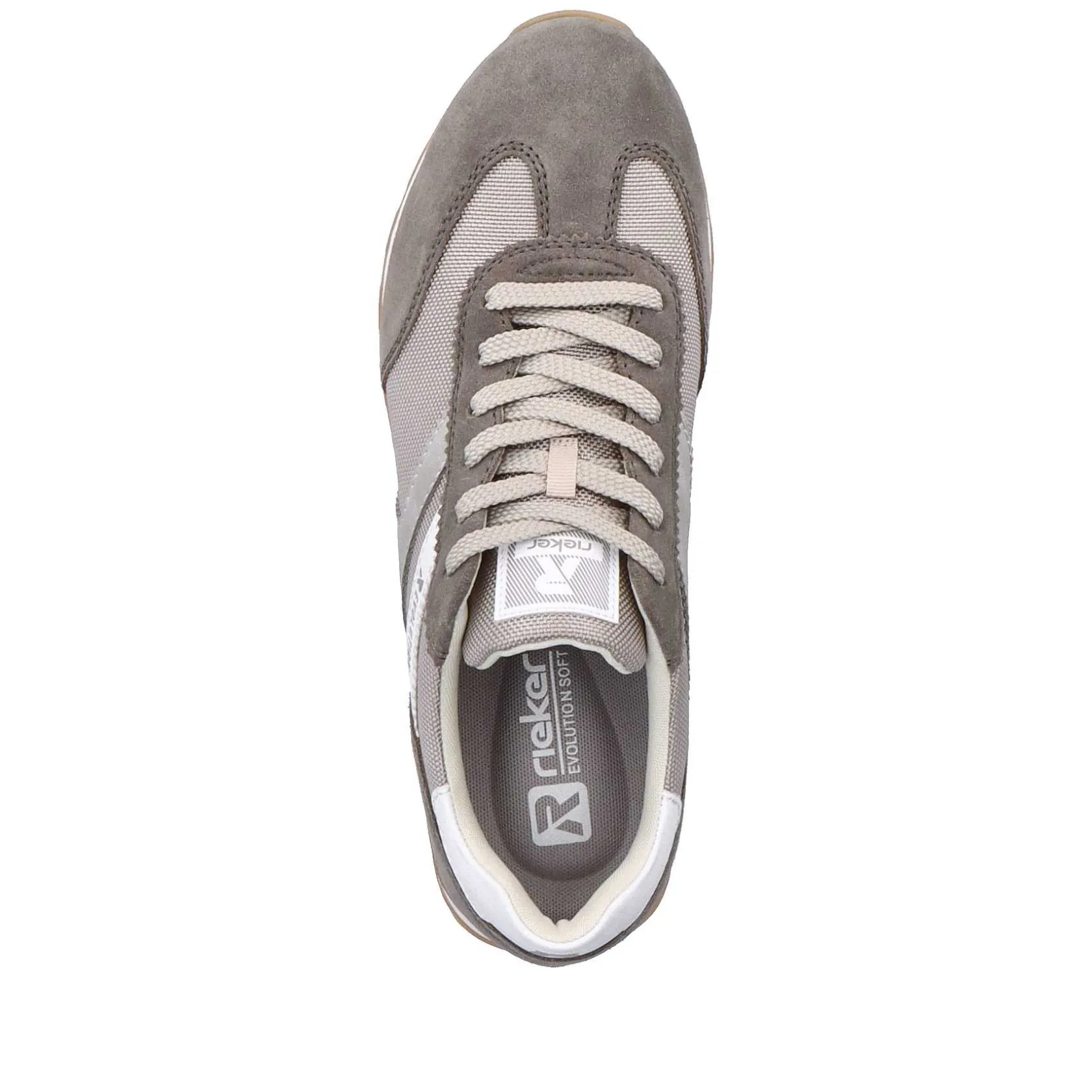Rieker Sneakers-Men'S Sneaker Low Shadow-Grey Clay-Beige