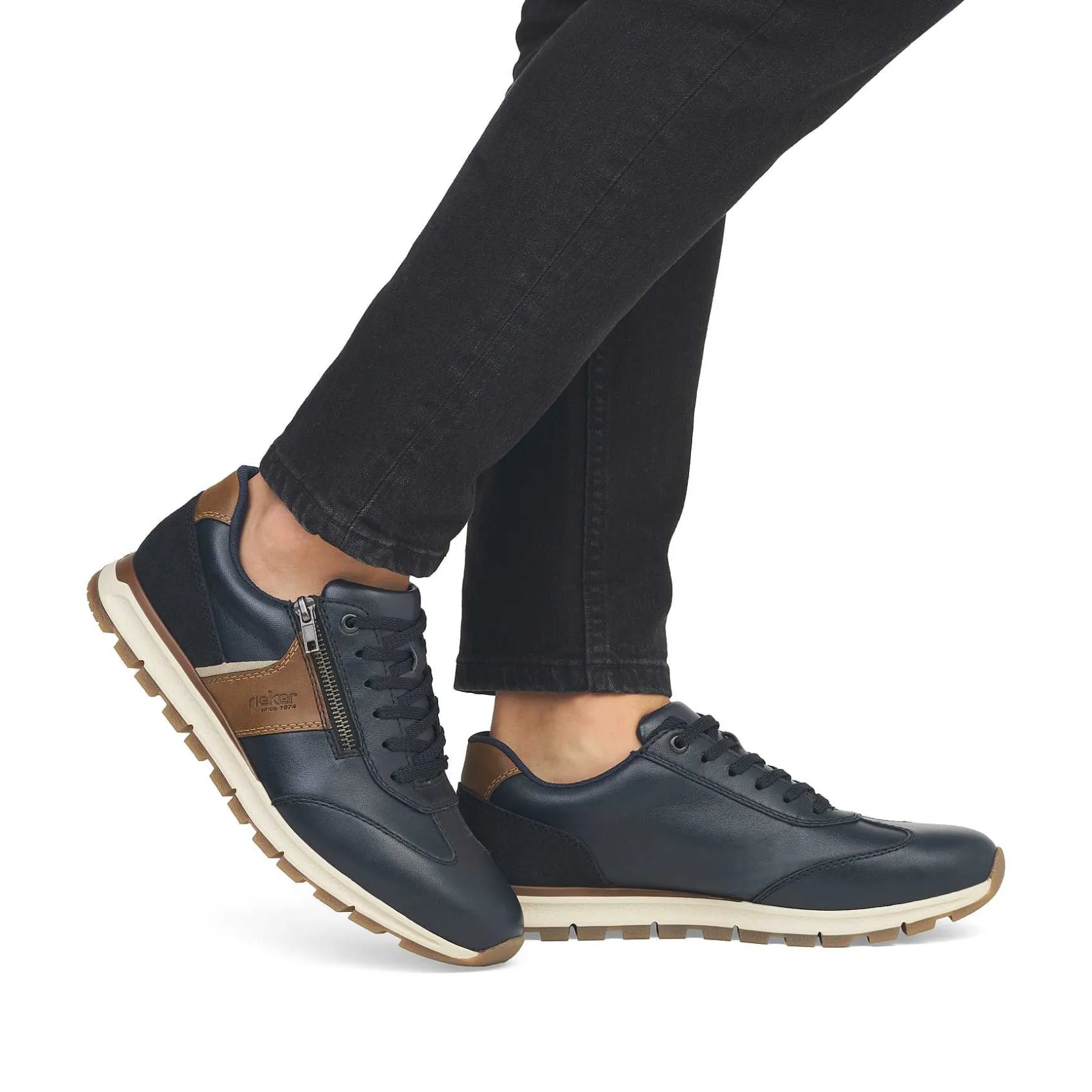 Rieker Sneakers-Men'S Sneaker Low Steel Blue