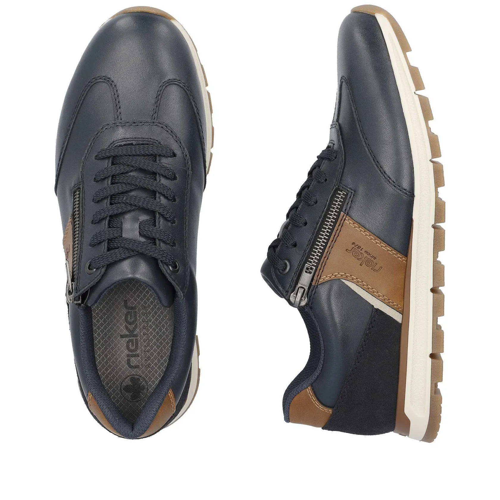 Rieker Sneakers-Men'S Sneaker Low Steel Blue