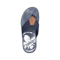 Rieker Mules & Slippers-Men'S Toe Separator Navy Blue-Brown