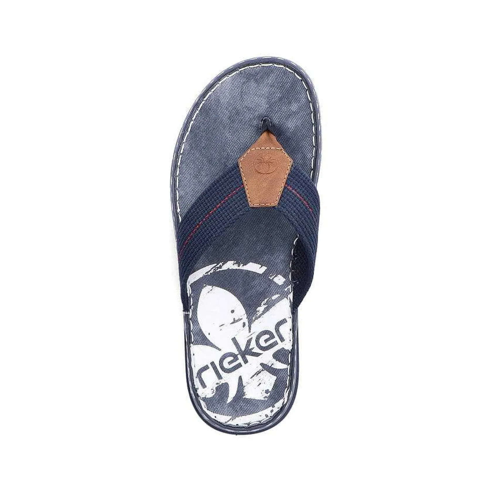 Rieker Mules & Slippers-Men'S Toe Separator Navy Blue-Brown