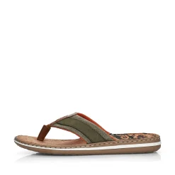 Rieker Mules & Slippers-Men'S Toe Separator Olive Green