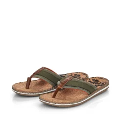 Rieker Mules & Slippers-Men'S Toe Separator Olive Green