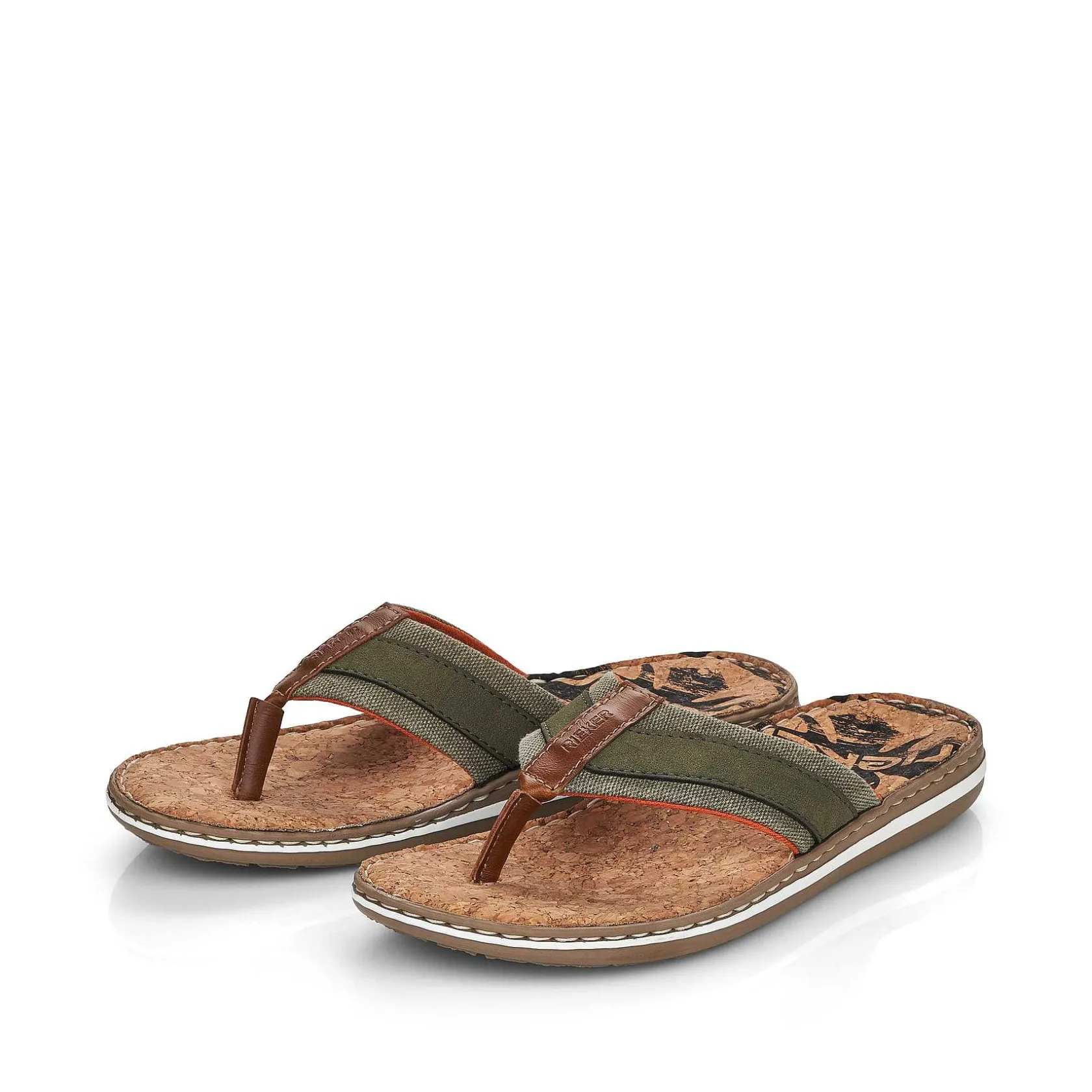 Rieker Mules & Slippers-Men'S Toe Separator Olive Green