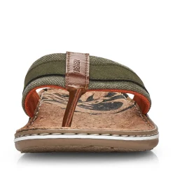 Rieker Mules & Slippers-Men'S Toe Separator Olive Green