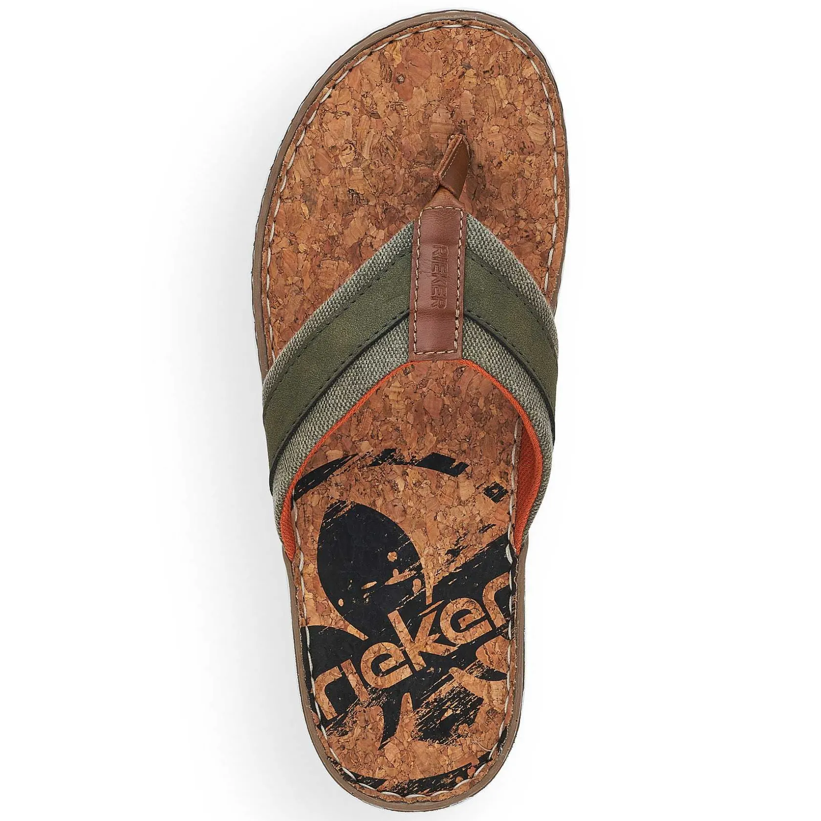 Rieker Mules & Slippers-Men'S Toe Separator Olive Green