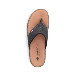 Rieker Summer Shoes-Men'S Toe Separator Graphite Black