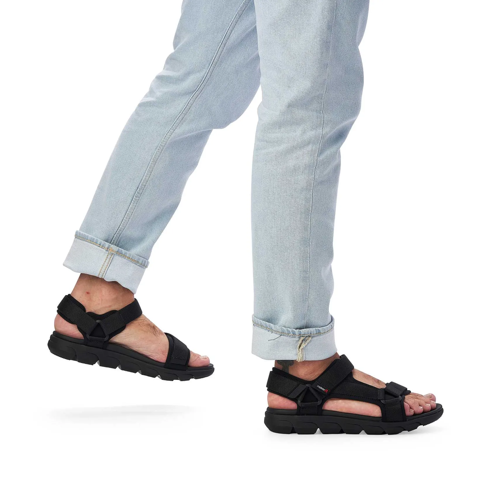 Rieker Sandals-Men'S Trekking Sandals Deep Black