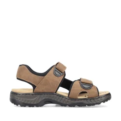 Rieker Sandals-Men'S Trekking Sandals Coffee Brown