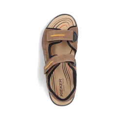 Rieker Sandals-Men'S Trekking Sandals Coffee Brown